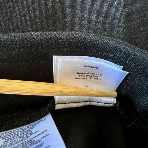 Anne Klein Wide Leg Pull On Black Dress Pants M - Picture 12 of 13